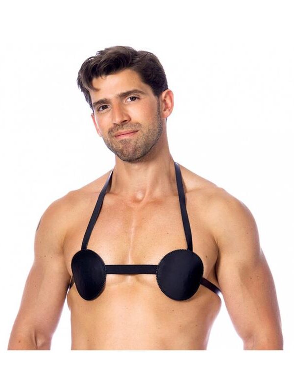Sujetador de Cuero con Pinchos Unisex