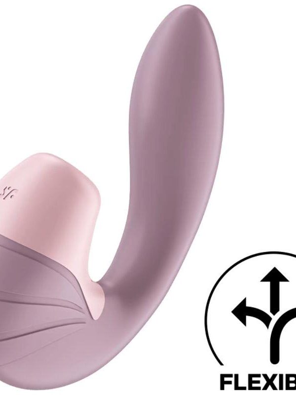 Supernova Old Rose Succionador y Vibrador Super Flexible USB