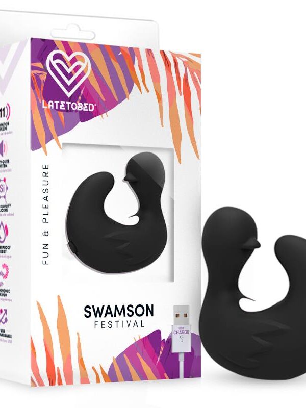 Swamson Dedal Patito Estimulador USB Silicona Negro