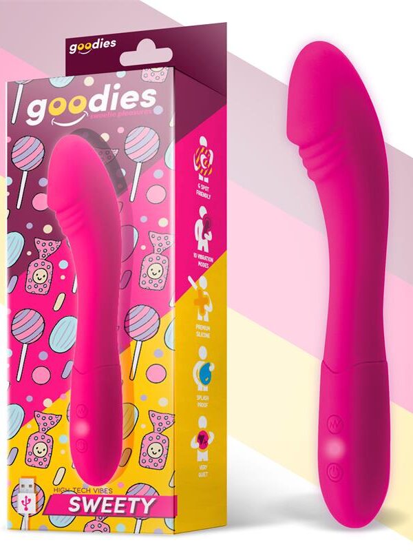 Sweety Vibrador Punto G USB Silicona Fuchsia