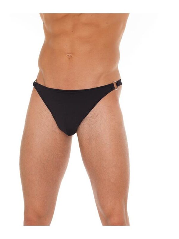 Tanga Negro con Hebilla Talla Única