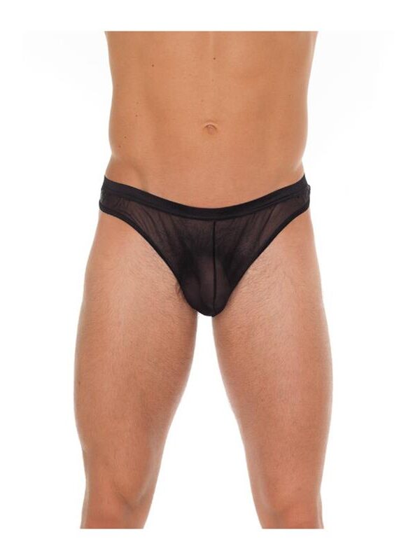 Tanga Rejilla Negro Talla Única