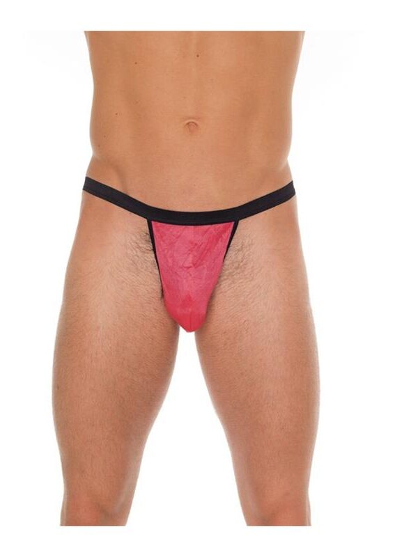 Tanga Rojo y Negro Talla Única