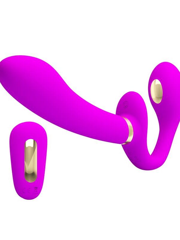 Thunderbird Vibrador para Parejas sin Arnés con Control Remoto
