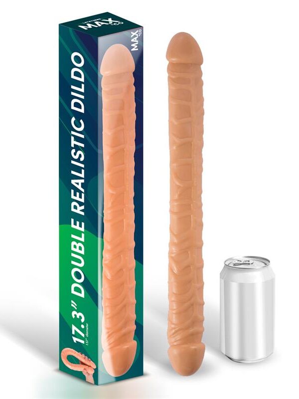 Trent Dildo Doble Realista Natural 17,3 - 44 cm
