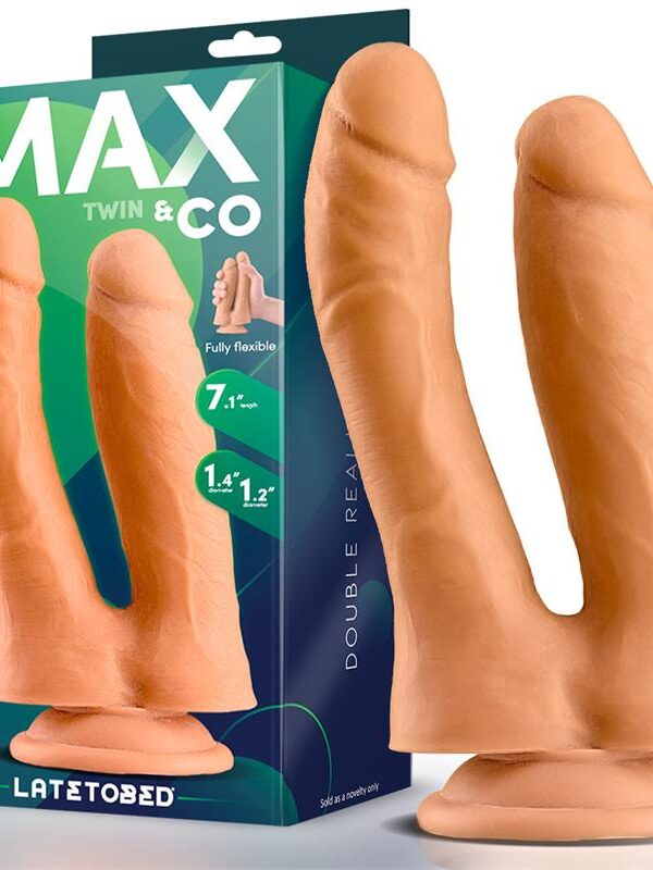 Twin Dildo Doble Realista 7.1 Natural