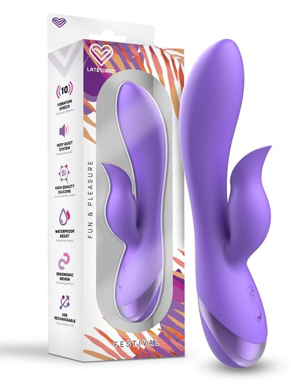 Vibrador Engar USB Púrpura