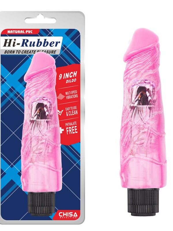 Vibrador Hi-Rubber 9 Rosa