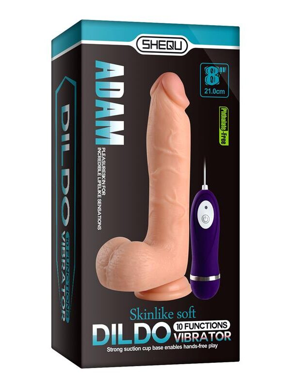 Vibrador Realista Control Remoto Adam 21 cm