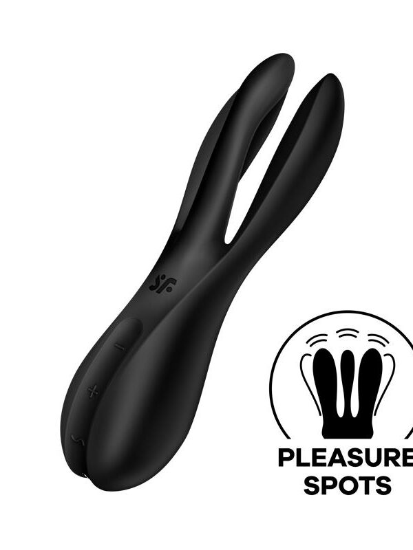 Vibrador Threesome 2 Negro