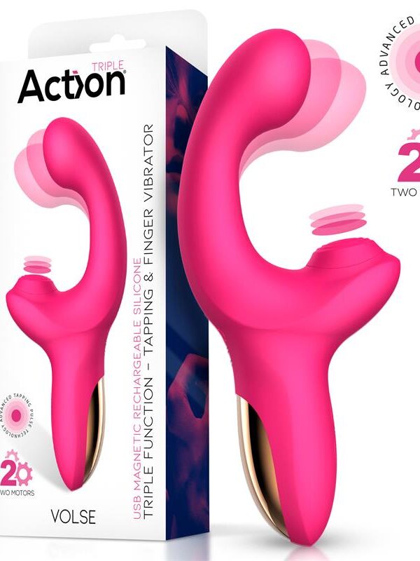 Volse Vibrador Triple Función con Finger y Pulsación Tapping