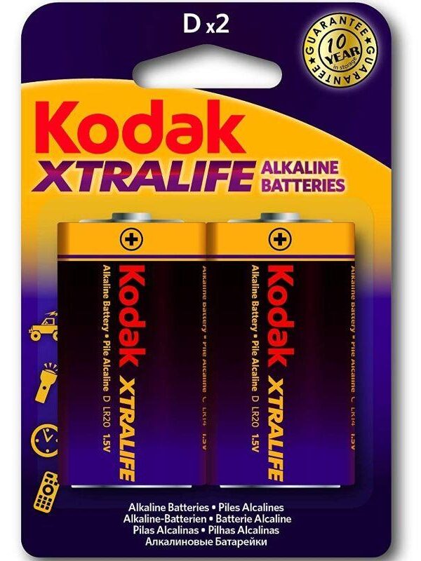 Xtralife Pila Alkalina D LR20 Blister de 2