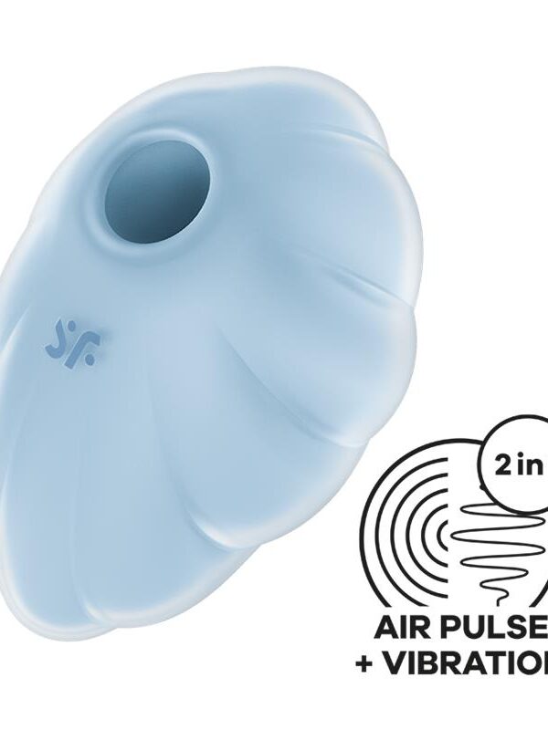 Cloud Dancer Succionador y Vibrador Azul
