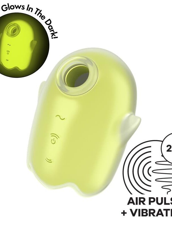 Glowing Ghost Succionador Brilla en la Oscuridad Amarillo