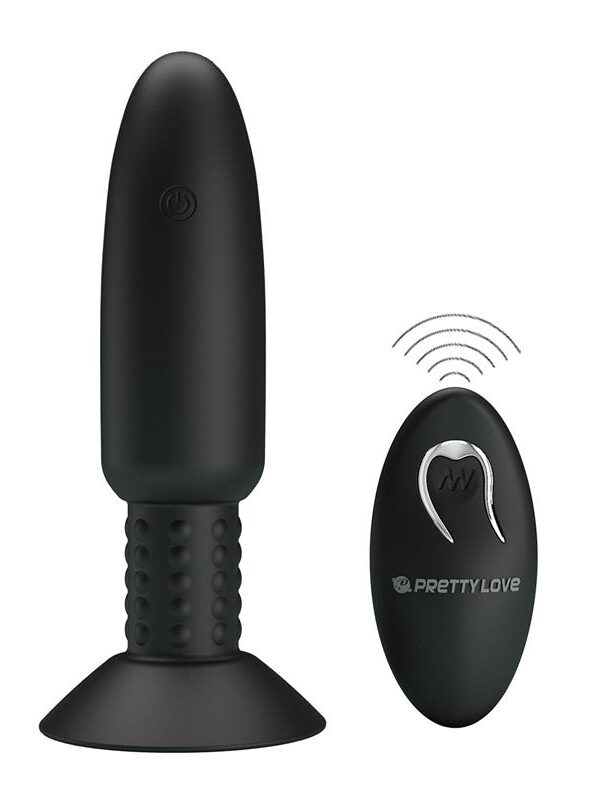 Plug Anal con Vibración y Rotación con Control Remoto USB