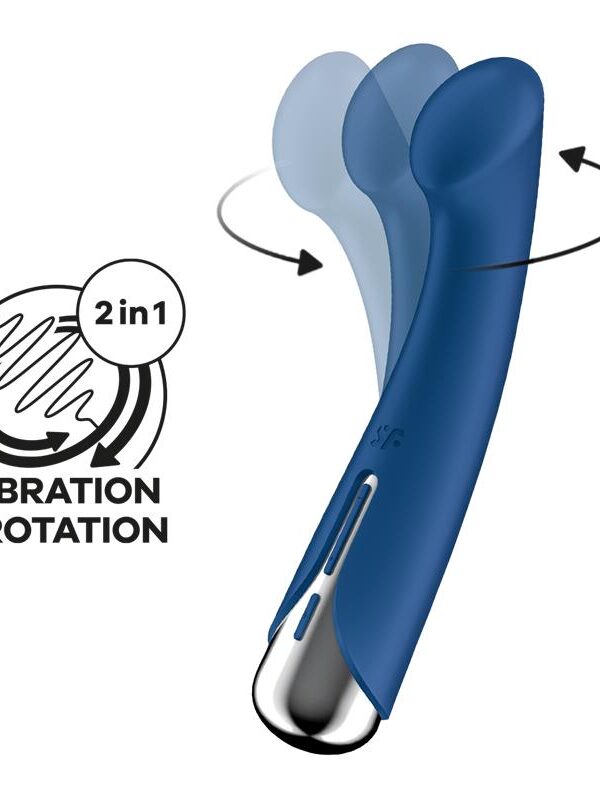 Spinning G-Spot 1 Vibrador y Rotador Azul