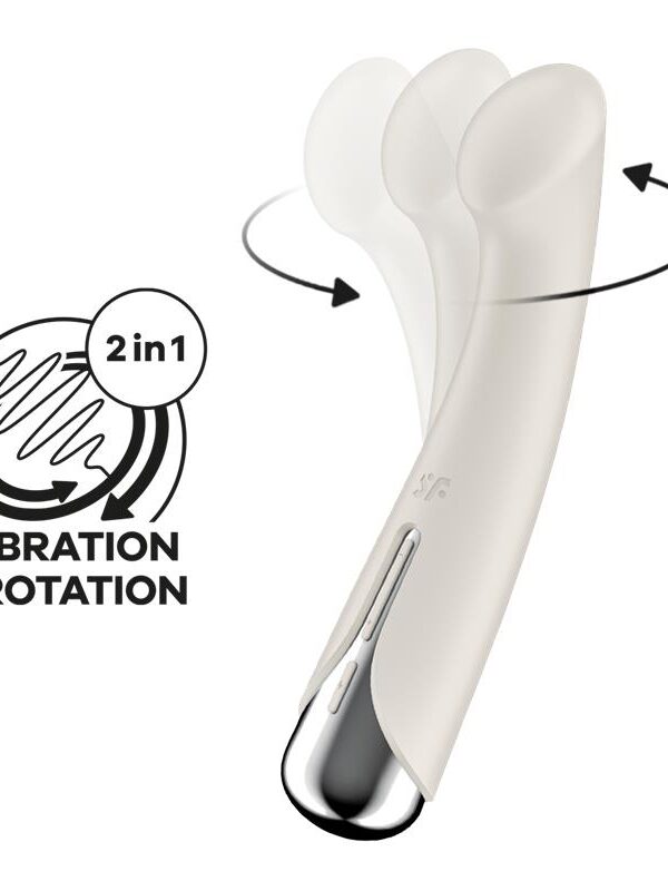 Spinning G-Spot 1 Vibrador y Rotador Beige