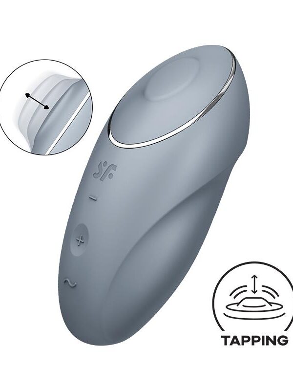 Tap and Climax 1 Vibrador y Tapping Gris