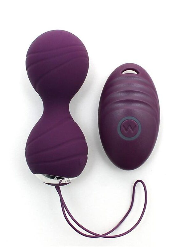 Bolas Kegel con Vibración con Control Remorto Cannes Purpura