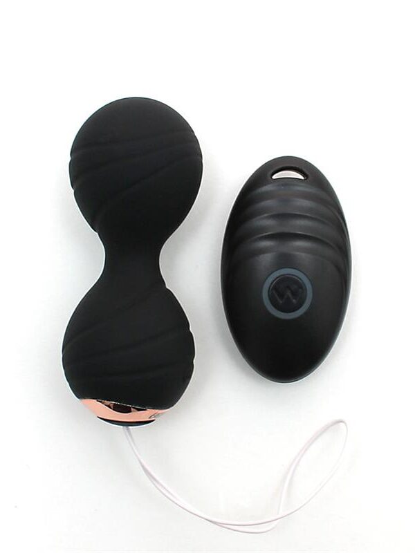 Bolas Kegel con Vibración y Control Remoto Cannes Negro