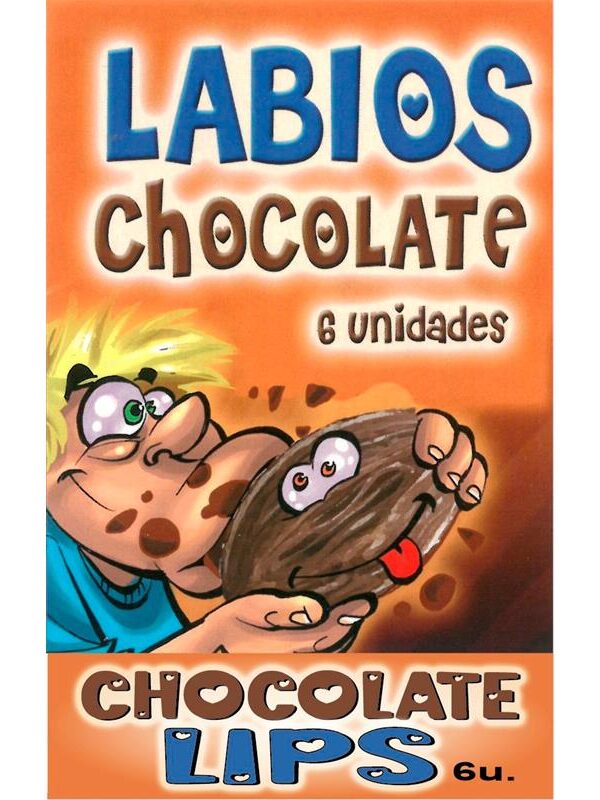 Caja Comic Forma Vagina Chocolate Negro 6 unidades