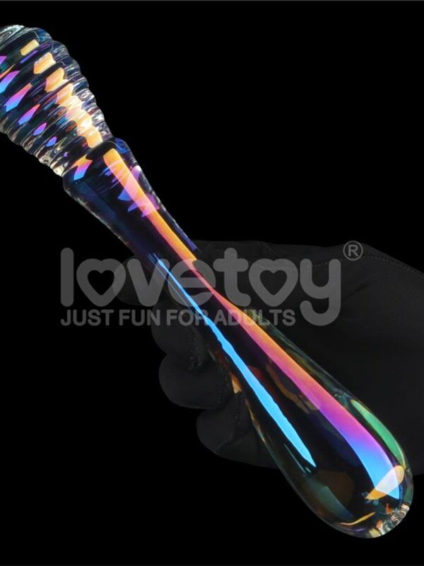 Dildo de Cristal que Brilla en la Oscuridad Twilight Gleam Twin Pleasures