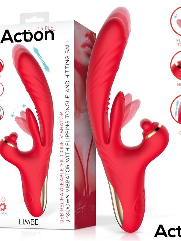 Limbe Vibrador con Lengua Flip-Flap, Bola Percutora y Up and Down