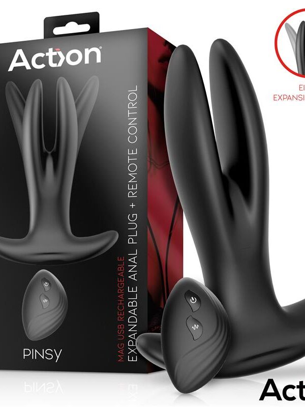 Pinsy Plug Anal Expandible con Control Remoto
