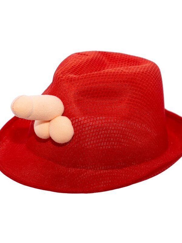 Sombrero con Pene Rojo