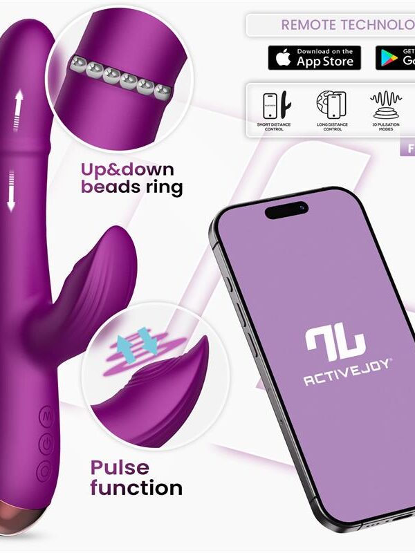 Sendel Vibrador con Anillo de Bolas Internas Up and Down y Pulsación con App
