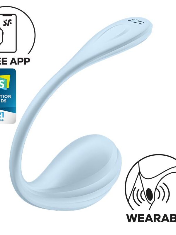 Smooth Petal Vibrador de Braguita con APP Azul