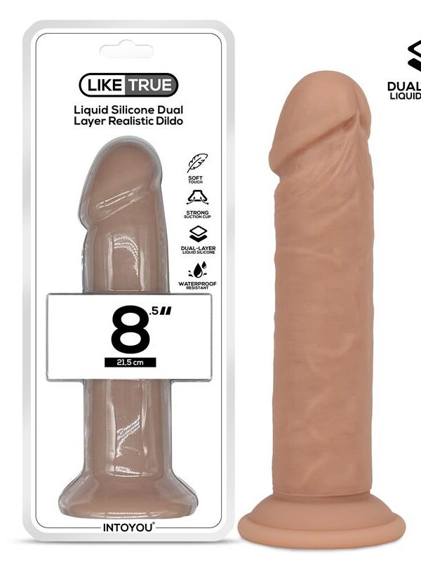 Dildo Realista Silicona Líquida Dual Layer 8.5