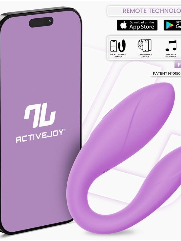 Juguete para Parejas con APP Flexible Silicona Lavanda