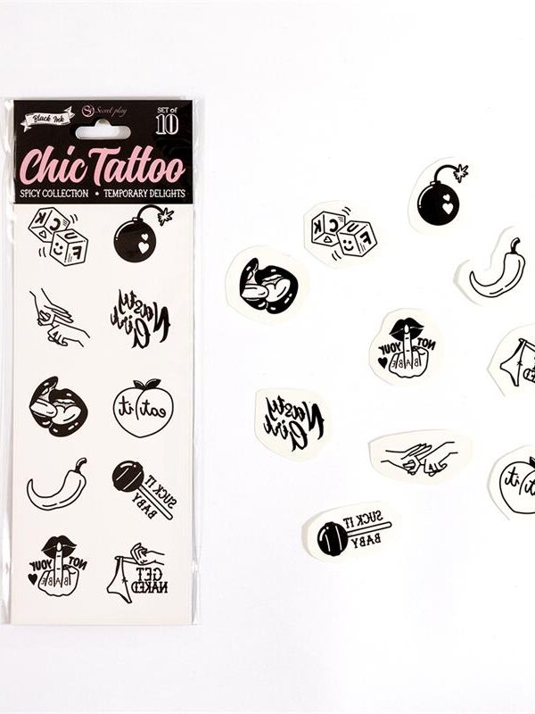 Set de 10 Tattoos Temporales Spicy Collection