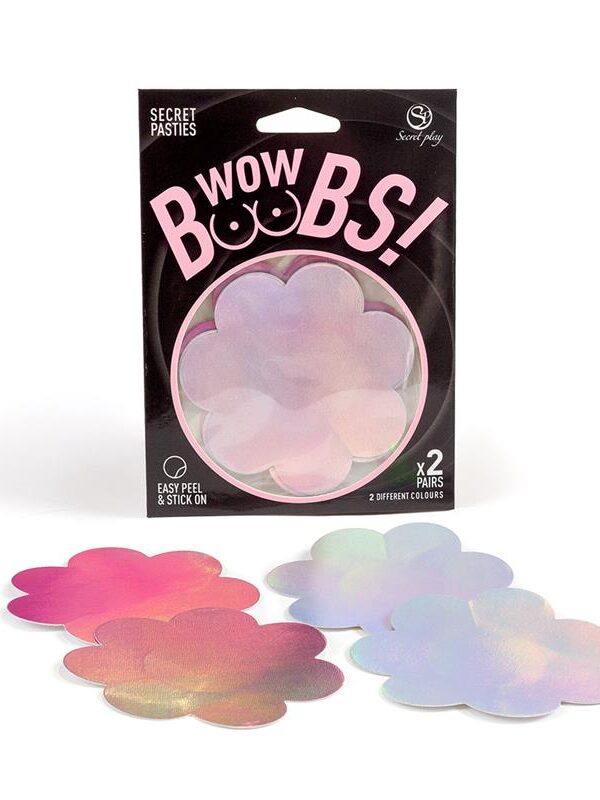 Wow Boobs! Cubre Pezones Flores Holográficos