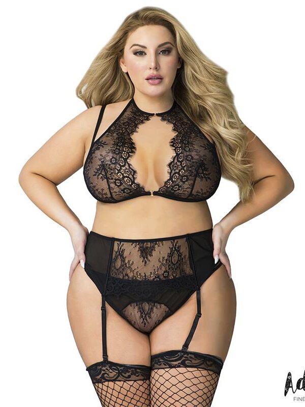 Nisa Set sujetador, liguero y tanga Talla 44-46