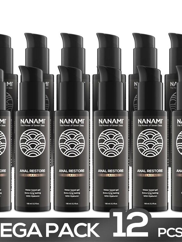 Pack de 12 Gel Lubricante Anal a Base de Agua Anal Restore 100ml