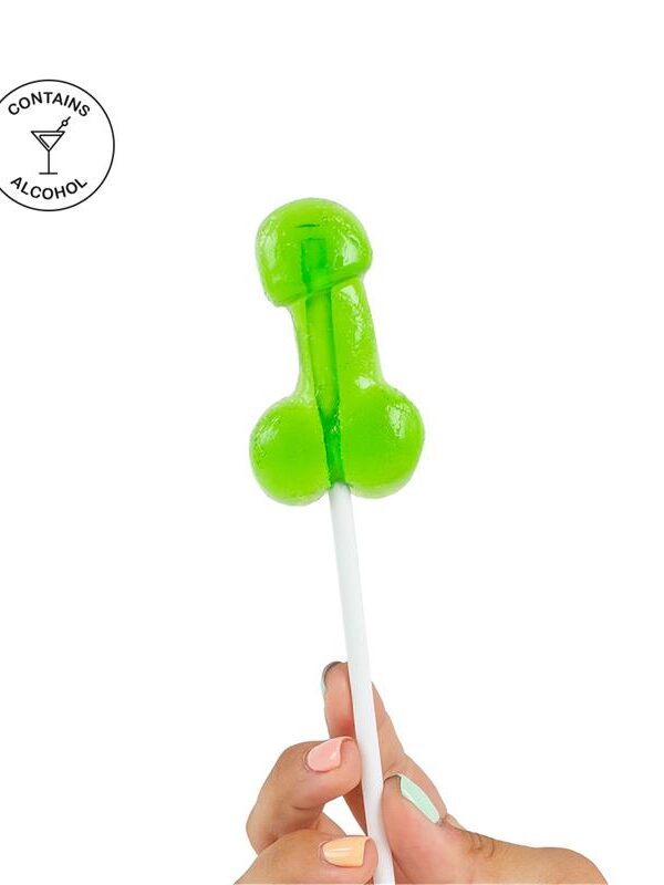 Piruleta de Pene Sabor Caipirinha con Alcohol