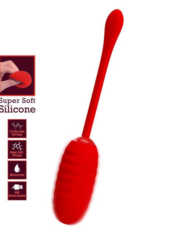 Kirk Huevo Vibrador Rojo