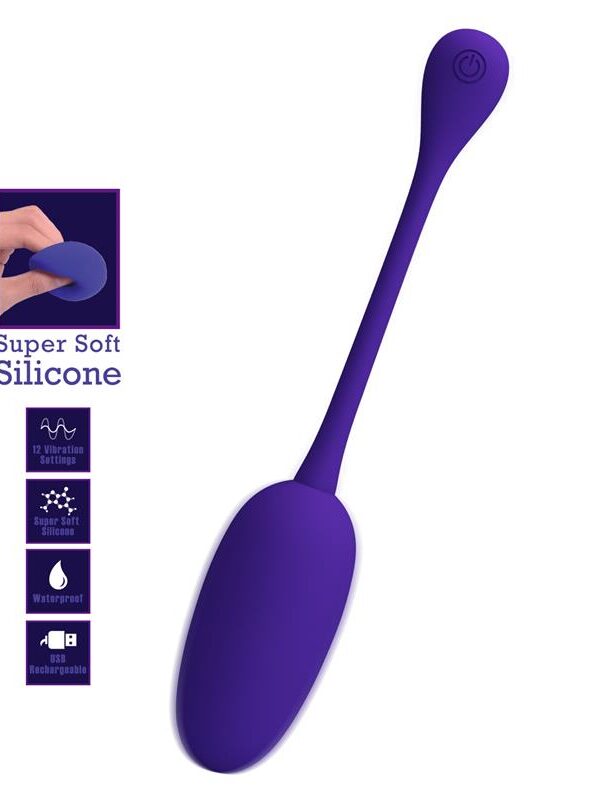 Knucker Huevo Vibrador Púrpura