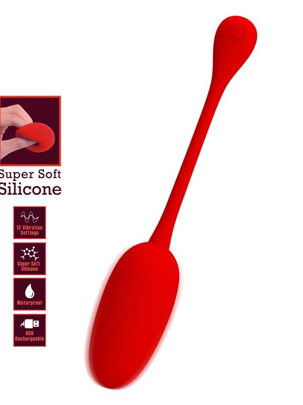 Knucker Huevo Vibrador Rojo