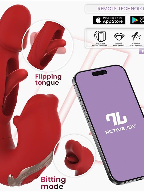 Mouty Vibrador con Función de Mordisqueo y Flipping con App
