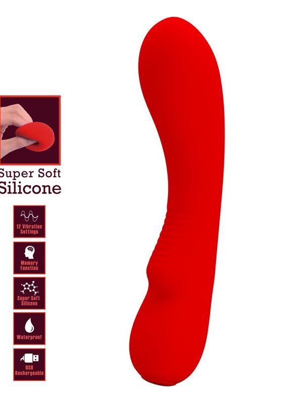 Prescott Vibrasor USB Silicona Rojo