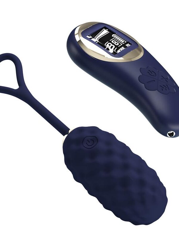 Vivian Huevo Vibrador con Control Remoto con Pantalla Digital Azul