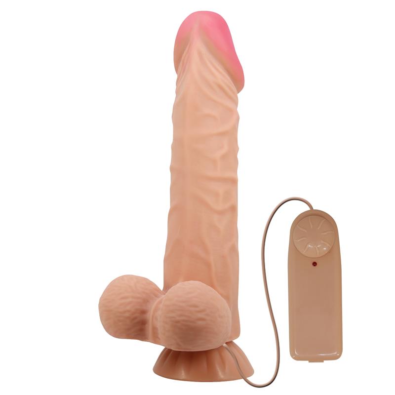 Vibrador Realista Control Remoto, Doble Densidad y Piel Deslizante 24 cm