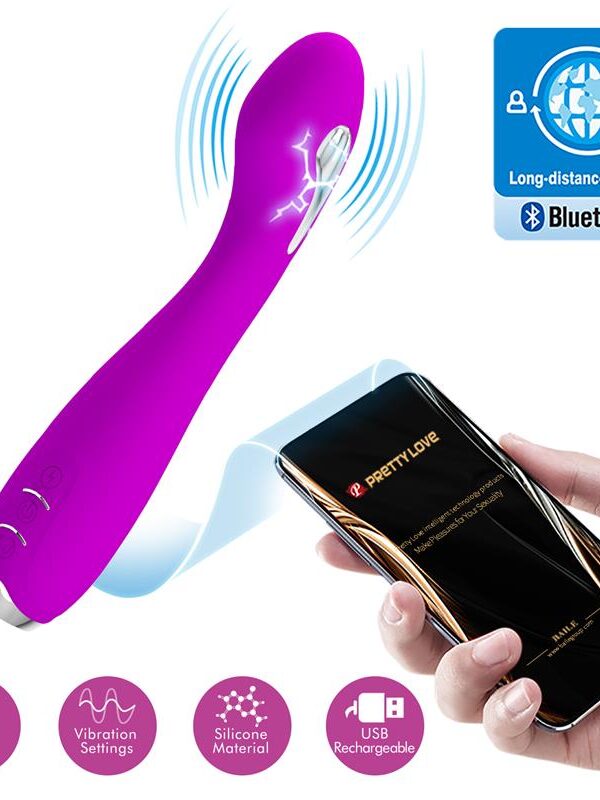 Hector Vibrador con Electroshock y App Rosa