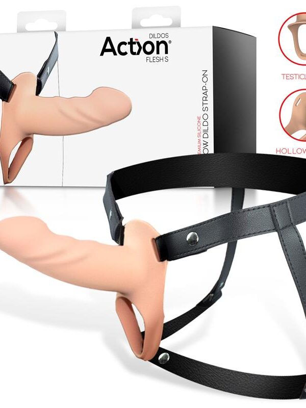 Arnés Strap-On con Dildo Hueco Silicona Premium Talla S