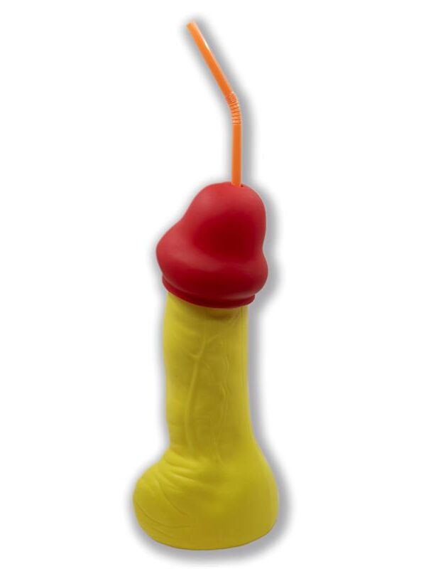 Vaso con Forma de Pene Fluorescente 500 ml