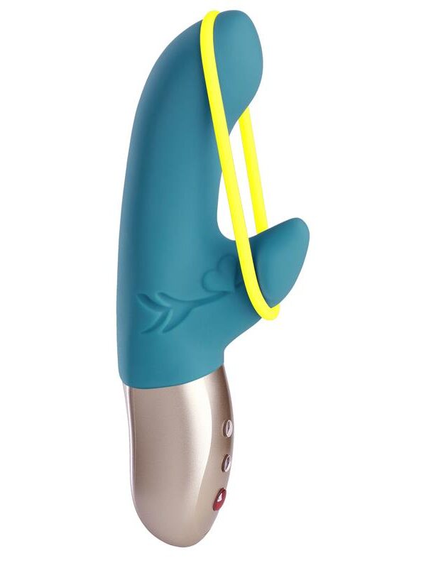 Amorino Vibrador del Punto G Petrol/Neon Yellow