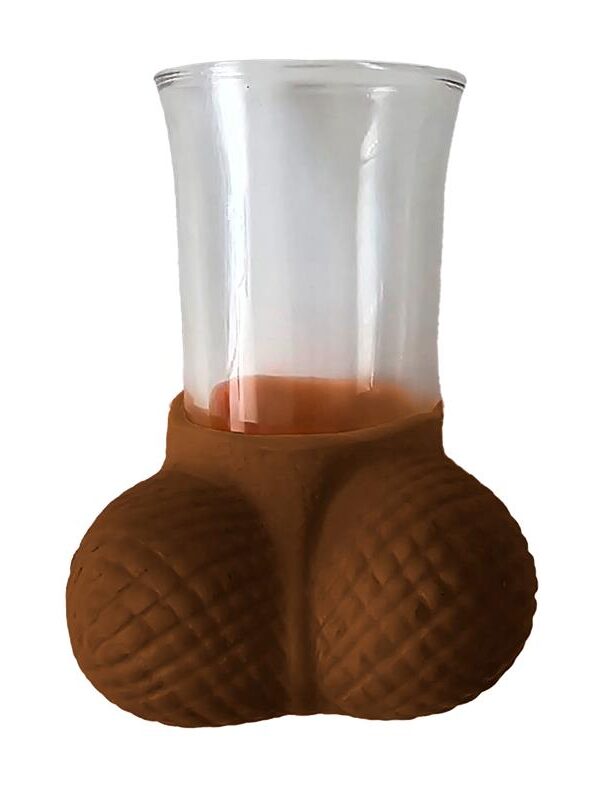 Chupito de Cristal con Testiculos Mulato